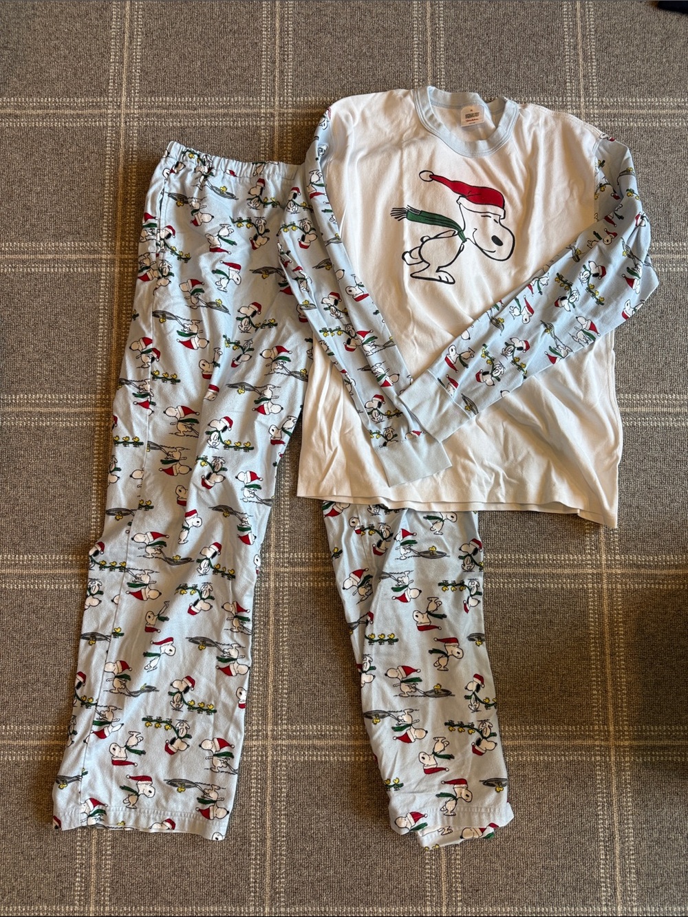 Men’s Cotton Hanna Andersson Christmas Snoppy PJs - XL